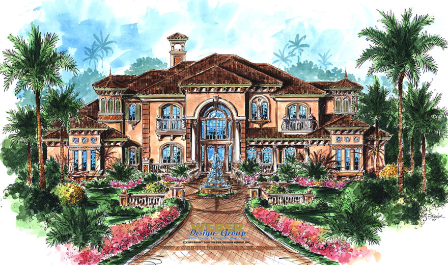 Mandalay Bay House Plan - Weber Design Group; Naples, FL.