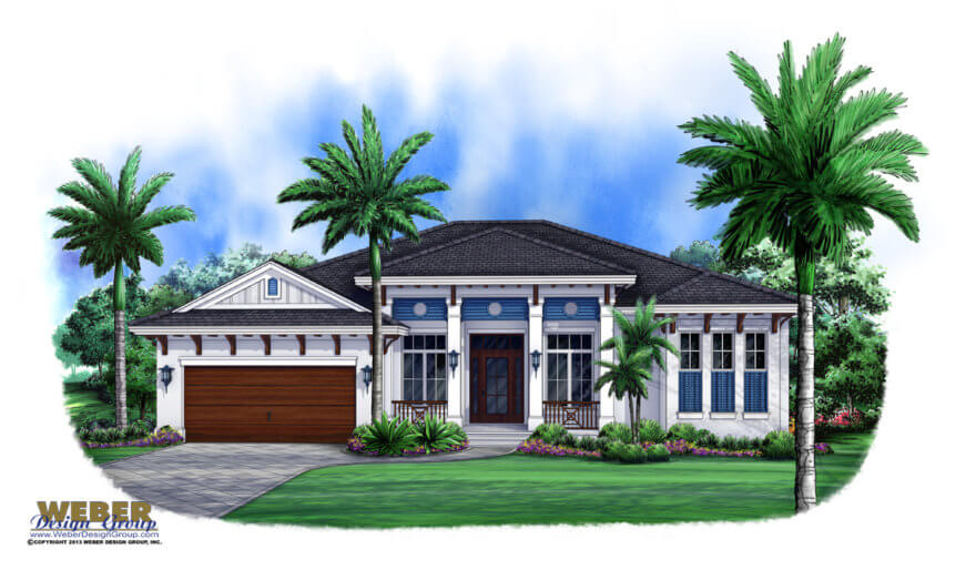 Coastal Breeze Model Home – New West Indies House Plan