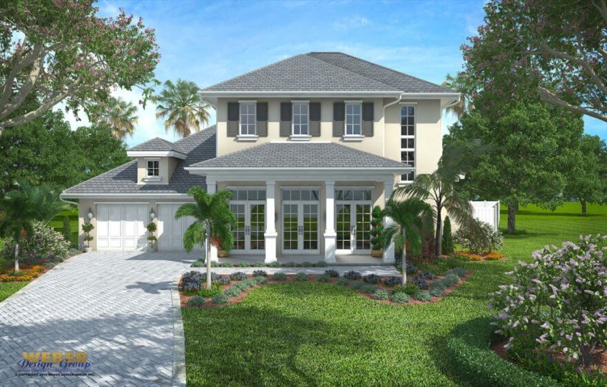 New French Colonial Home Plan