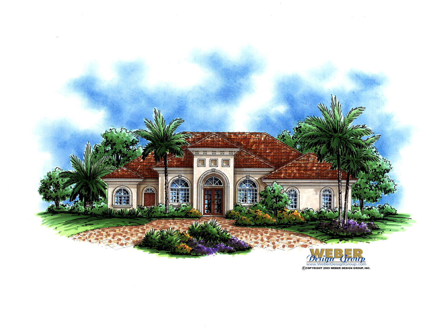 Santa Barbara Home Plan Weber Design Group; Naples, FL.