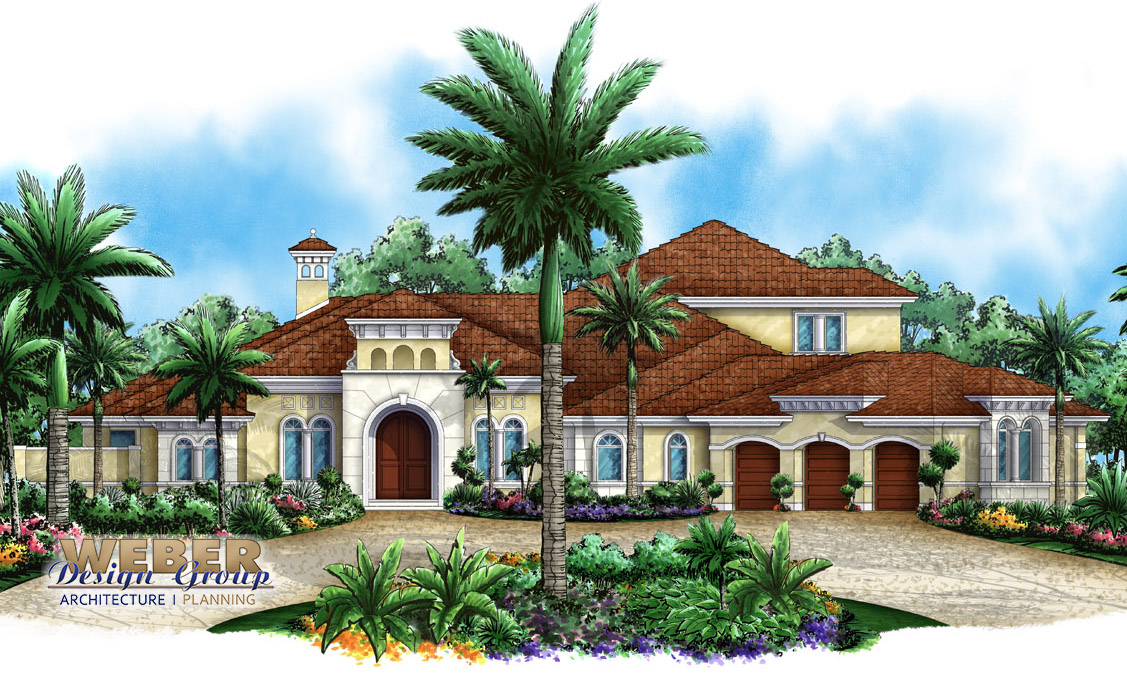 Mediterranean Exterior House Elevation