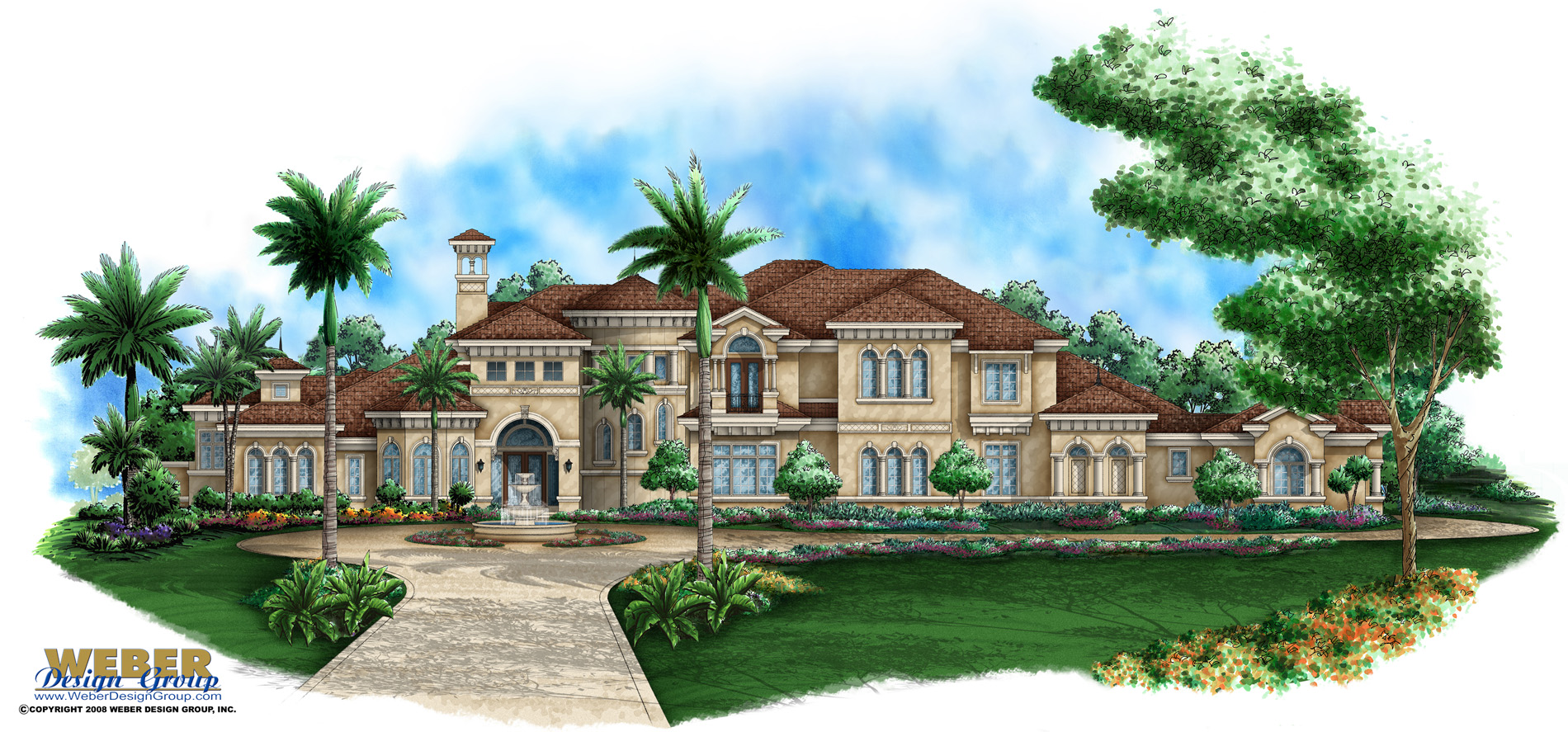 Mediterranean House Plan: Mediterranean Tuscan Mansion Floor Plan
