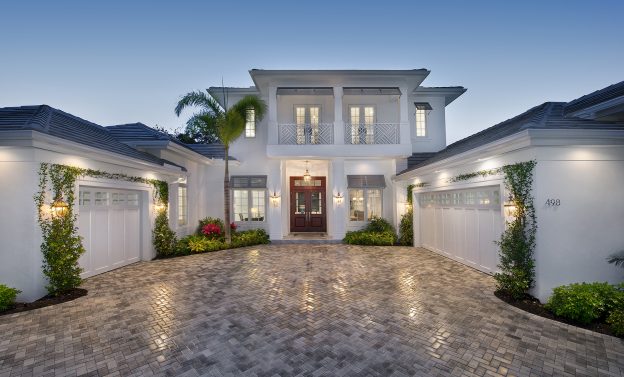 Naples FL Architect new home design front elevation