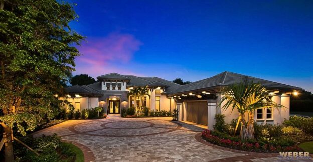 Luxury coastal house plan exterior designed for everyday living and daily routines