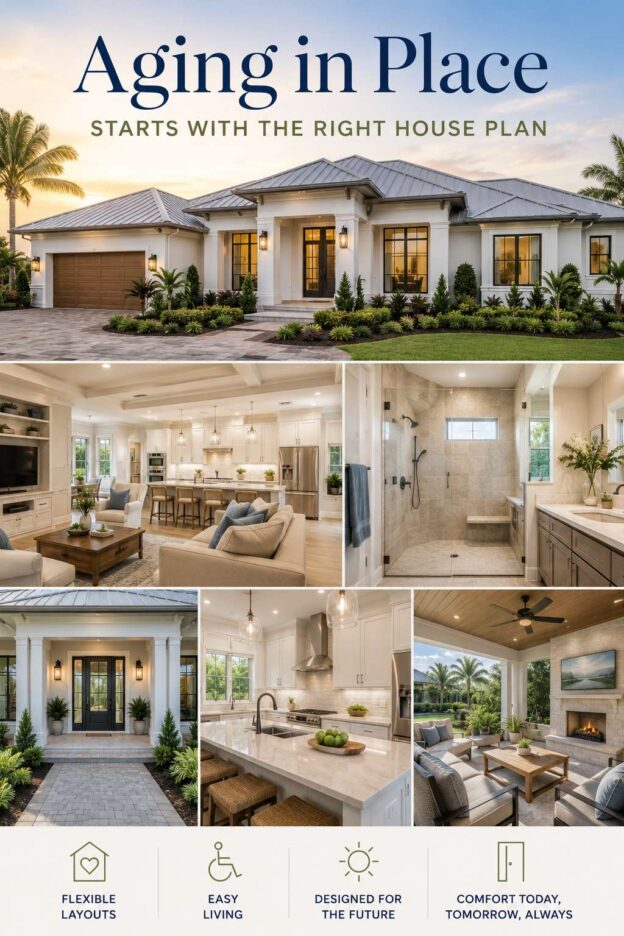 Best house plan features for aging in place with flexible layouts and accessible home design