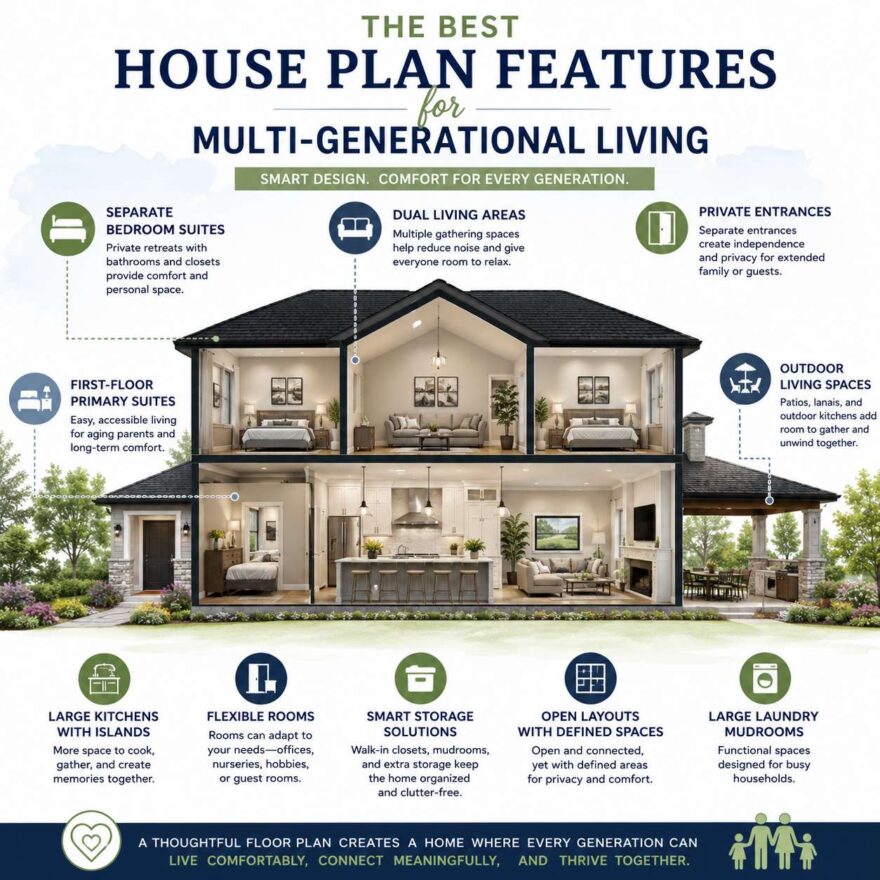 The Best House Plan Features for Multi-Generational Living